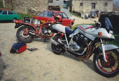 1991 ish.. Gary's main jet blockage on gs1000s