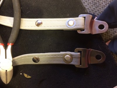 New strap made up with fittings stripped from the eBay strap