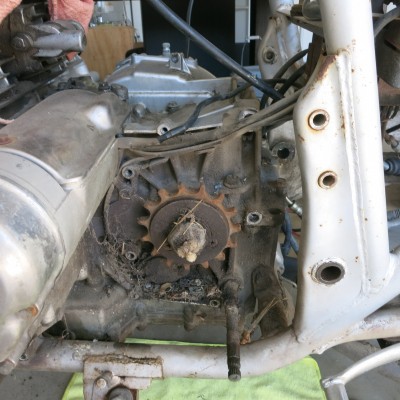 Katana Sprocket not looking too good.JPG